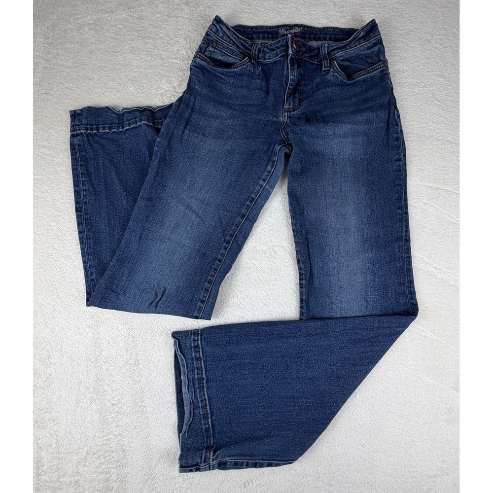 Wrangler Women's Bootcut Jeans Aztec Western Print Pockets‎ Stretch Denim 5x34